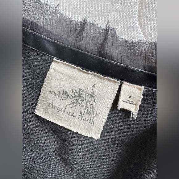 Anthropologie - Angel of the North - Tie Front Cardigan - Dark Grey - S - Picture 4 of 6